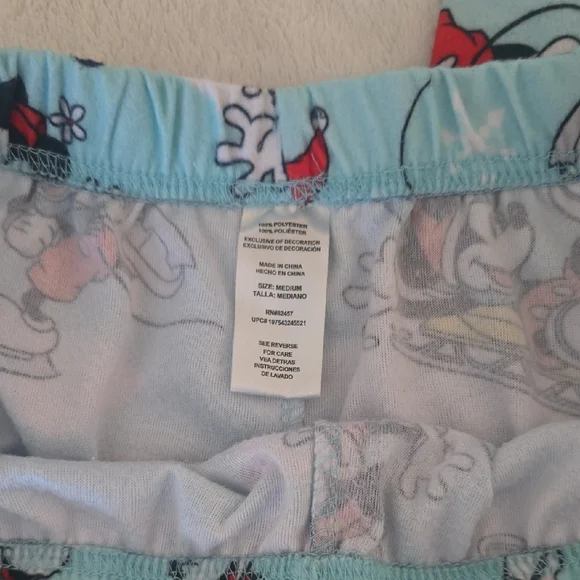 Disney Kids Pajama Set - Light Blue with Cartoon Characters - Picture 4 of 4